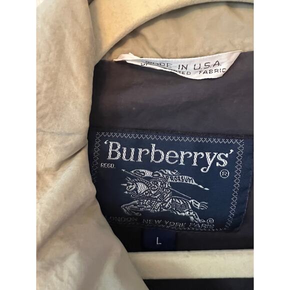 Vintage Burberrys' Field Jacket Unlined Lightweight, Size LARGE - Picture 3 of 9